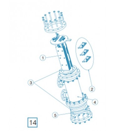 Repuesto electrodo D-100N Estandar Idegis. R-106