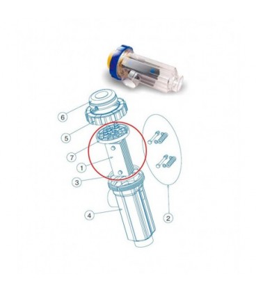 Electrodo célula DOM-40B/36B IDEGIS. R-204