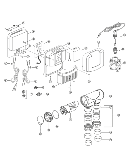 Electrodo eXO® iQ LS 35 Zodiac. R0635203