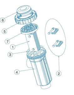 Soporte electrodos Idegis BIP. R-015-05-BIP