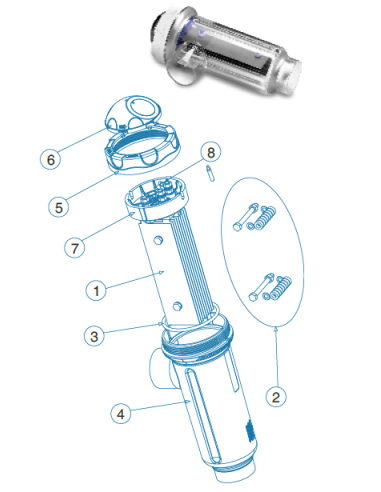 Soporte electrodos Serie Domotic Idegis. R-015-05-DOM