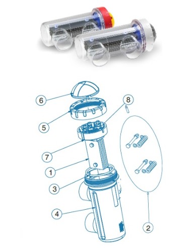 Soporte electrodos Idegis BIP DT21. R-015-45