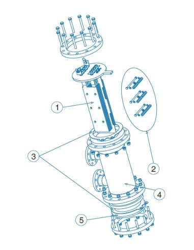 Repuesto electrodo DOM-70 IDEGIS. R-070