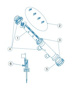 Repuesto electrodo D-40/50EX IDEGIS. R-114
